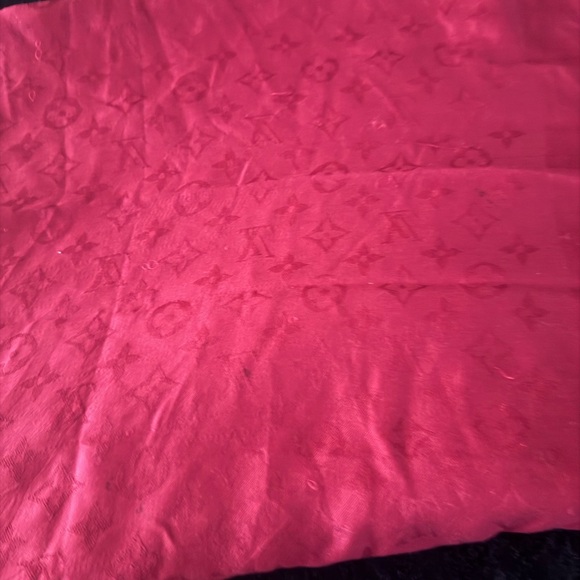 Louis Vuitton Red Monogram Scarf